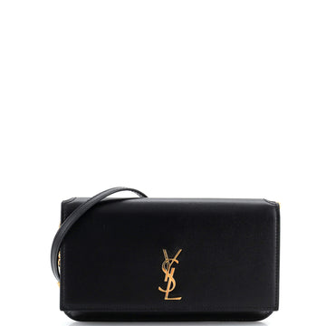 Saint Laurent Classic Monogram Phone Holder Shoulder Bag Leather