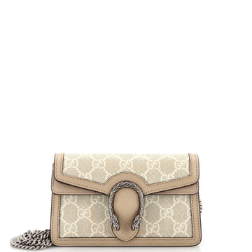 Gucci Dionysus Bag GG Coated Canvas with Leather Super Mini