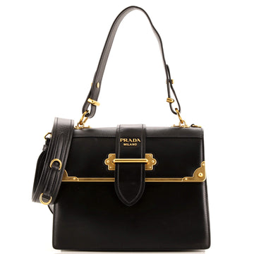 Prada Cahier Convertible Shoulder Bag City Calf and Saffiano Medium