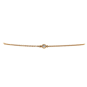Tiffany & Co. Elsa Peretti Diamonds by the Yard 3 Stone Bracelet 18K Yellow Gold with Diamonds