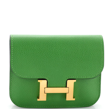 Hermes Constance Slim Wallet Evercolor