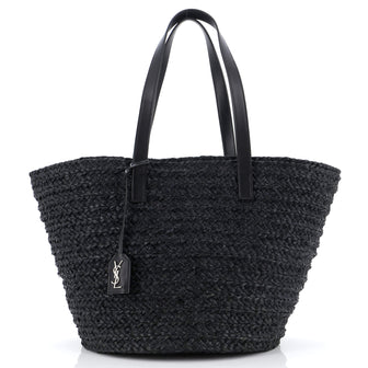 Saint Laurent Panier Basket Shopper Raffia Medium