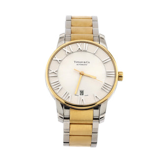 Tiffany & Co. Atlas Dome Automatic Watch Stainless Steel and Rose Gold 37