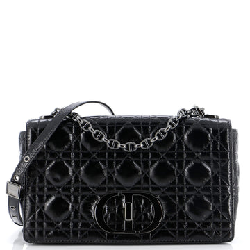 Christian Dior Caro Bag Cannage Quilt Patent Medium