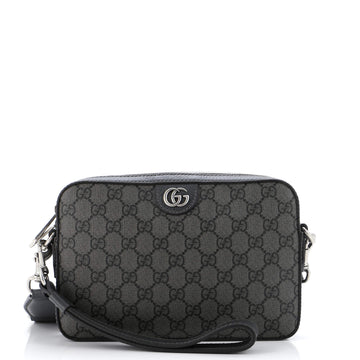 Gucci Ophidia Zip Wristlet Shoulder Bag GG Coated Canvas Small