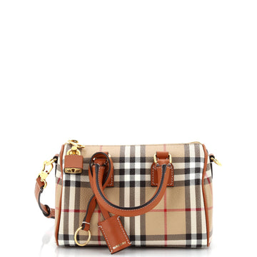 Burberry Bowling Bag Vintage Check Coated Canvas Mini