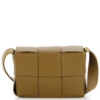 Bottega Veneta Cassette Crossbody Bag Maxi Intrecciato Leather Candy
