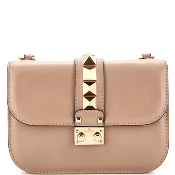 Valentino Garavani Glam Lock Shoulder Bag Leather Small