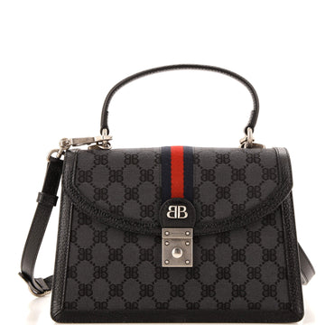 Balenciaga x Gucci The Hacker Project Top Handle Bag BB Canvas Small