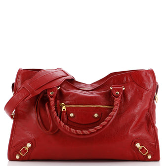 Balenciaga City Giant Studs Bag Leather Medium