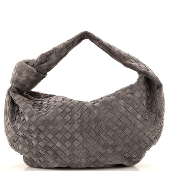 Bottega Veneta BV Jodie Hobo Intrecciato Suede Teen