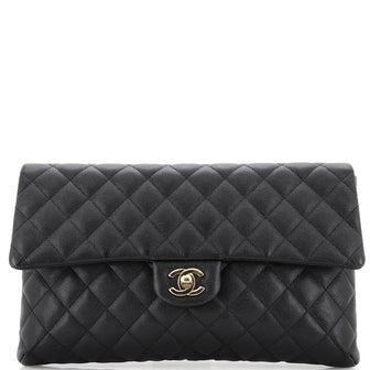 Chanel Classic Flap Clutch Quilted Lambskin