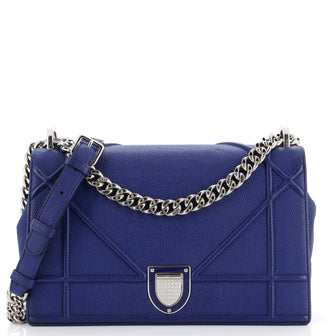 Christian Dior Diorama Flap Bag Grained Calfskin Medium