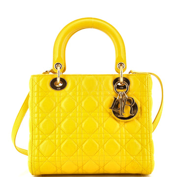 Christian Dior Lady Dior Bag Cannage Quilt Lambskin Medium