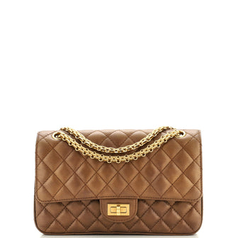 Chanel Reissue 2.55 Flap Bag Quilted Metallic Calfskin 225