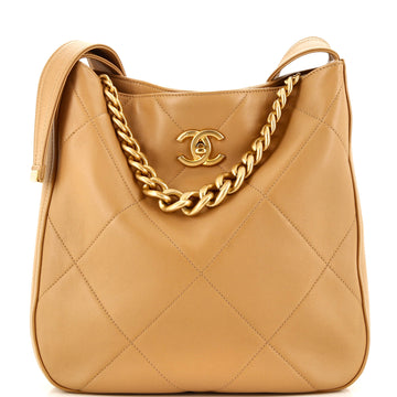 Chanel Easy Mood Hobo Quilted Calfskin