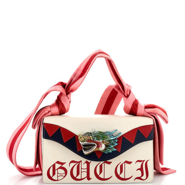 Gucci Naga Dragon Shoulder Bag Printed Leather Small