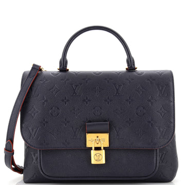 Louis Vuitton Marignan Handbag Monogram Empreinte Leather