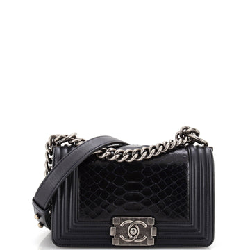 Chanel Boy Flap Bag Python Small
