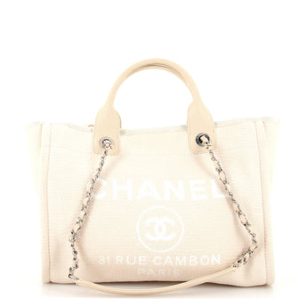 Chanel Deauville NM Tote Mixed Fibers Medium