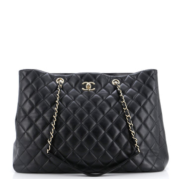 Chanel Classic CC Shopping Tote Quilted Calfskin Large