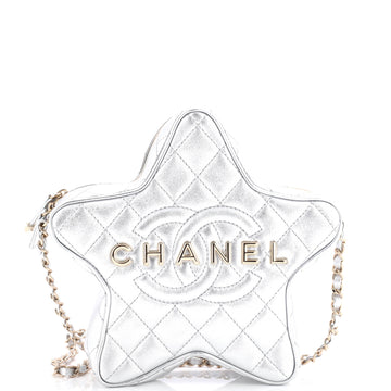 Chanel CC Walk of Fame Star Bag Quilted Metallic Lambskin