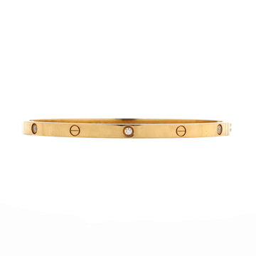 Cartier Love 6 Diamond Bracelet 18K Yellow Gold and Diamonds Small