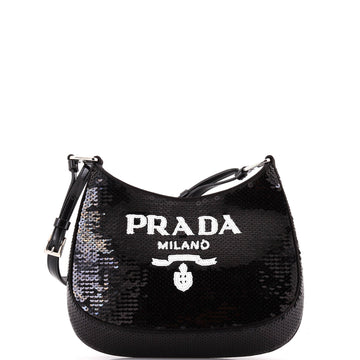 Prada Cleo Shoulder Bag Sequins Small