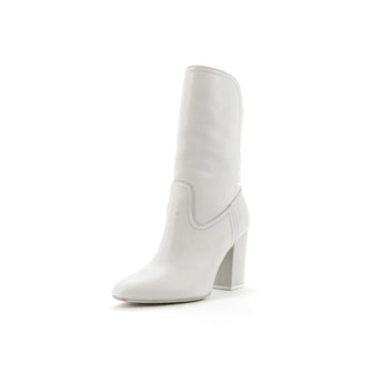 Chanel Women's CC Logo Short Boots Leather with Stretch Fabric