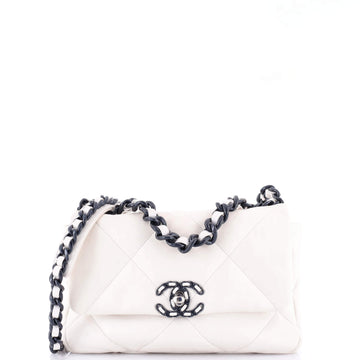Chanel 19 Flap Bag Quilted Glossy Calfskin Medium