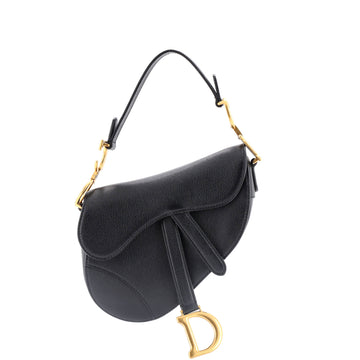 Christian Dior Saddle Handbag Leather Mini