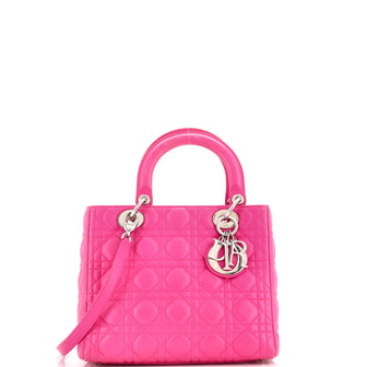 Christian Dior Lady Dior Bag Cannage Quilt Lambskin Medium