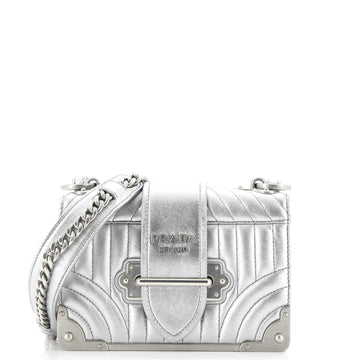 Prada Cahier Crossbody Bag Diagramme Quilted Leather Small
