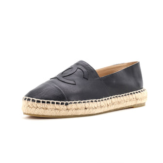 Chanel Women's CC Cap Toe Espadrilles Leather