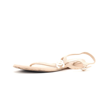 Chanel Women's CC Thong Sandals Leather