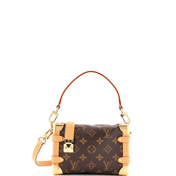 Louis Vuitton Side Trunk Handbag Monogram Canvas PM