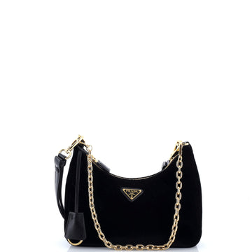 Prada Re-Edition 1995 Hobo Velvet Mini