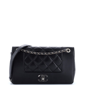 Chanel Mademoiselle Vintage Flap Bag Quilted Sheepskin Medium