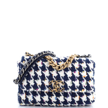 Chanel 19 Flap Bag Quilted Tweed Medium