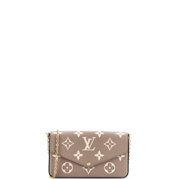 Louis Vuitton Felicie Pochette Bicolor Monogram Empreinte Giant