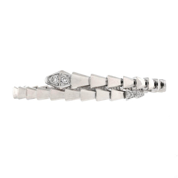Bvlgari Serpenti Viper Bracelet 18K White Gold with Diamonds Small