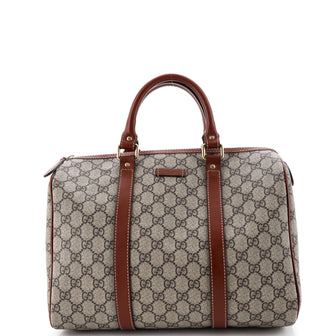Gucci Joy Boston Bag GG Coated Canvas Medium