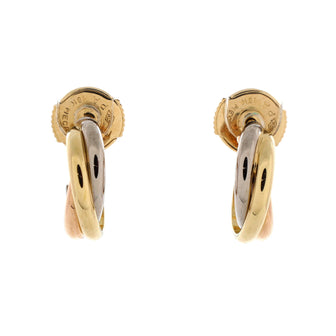 Cartier Trinity Hoop Earrings 18K Tricolor Gold 13mm