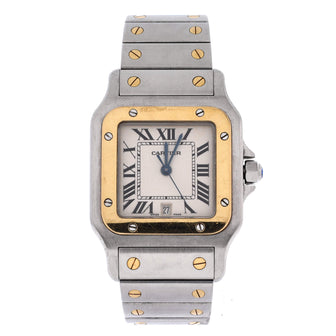 Cartier Santos de Cartier Galbee Quartz Watch Stainless Steel and Yellow Gold 29