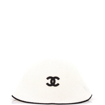 Chanel CC Bucket Hat Woven Cotton