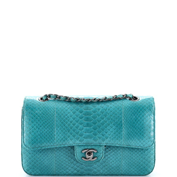 Chanel Classic Double Flap Bag Python Medium