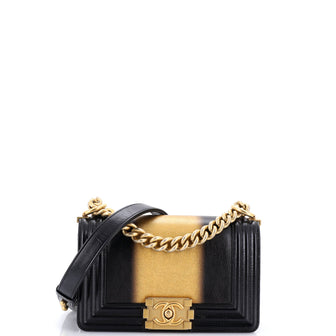 Chanel Boy Flap Bag Ombre Glazed Calfskin Small