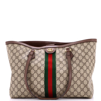 Gucci Ophidia Shopping Tote GG Coated Canvas Medium