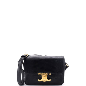 Celine Triomphe Shoulder Bag Lizard Teen