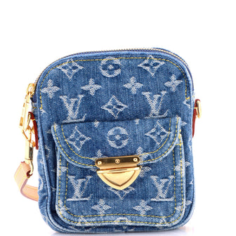 Louis Vuitton Fairfax Pochette Crossbody Bag LV Remix Monogram Denim